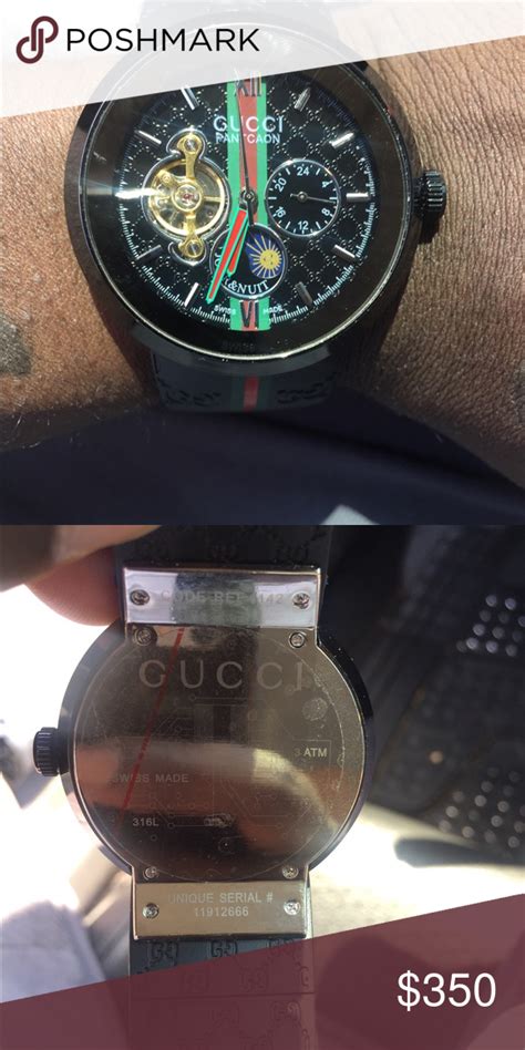 fake white gucci watch|check gucci watch serial number.